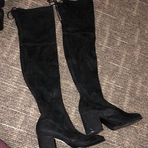 Over the knee heel boots